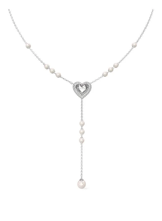 جس قلادة سلسلة على شكل حرف  مرصعة بالقلوب